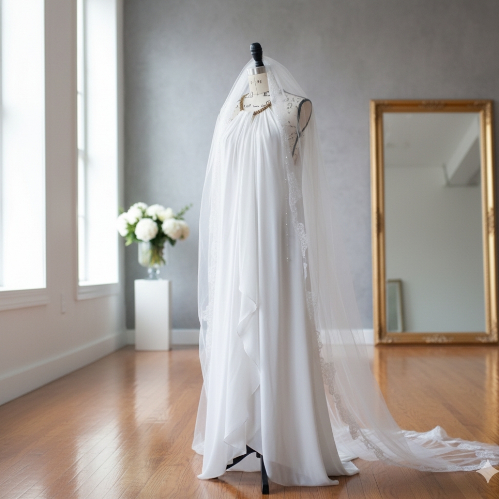 Calvin Klein Plus Size White Wedding Dress